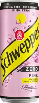 Een Schweppes Pink Zero frisdrank, blik van 33 cl, pak van 24 stuks koop je bij ShopXPress