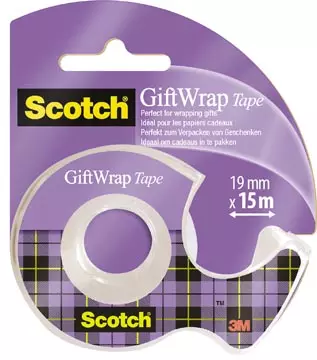 Een Scotch Gift Wrap tape ft 19 mm x 15 m, op blister koop je bij ShopXPress