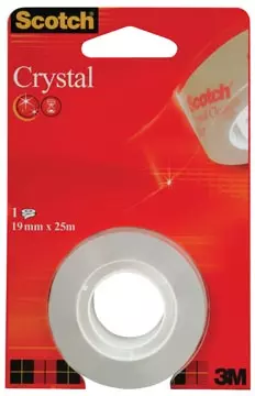 Een Scotch Plakband Crystal ft 19 mm x 25 m, blister met 1 rolletje koop je bij ShopXPress