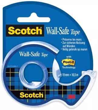 Een Scotch Wall-Safe tape ft 19 mm x 16,5 m, op blister koop je bij ShopXPress