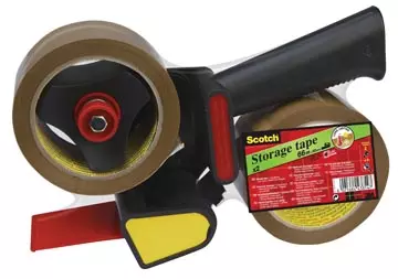 Een Scotch afroller H180 met 2 rollen verpakkingsplakband, ft 50 mm x 66 m, PP, bruin koop je bij ShopXPress