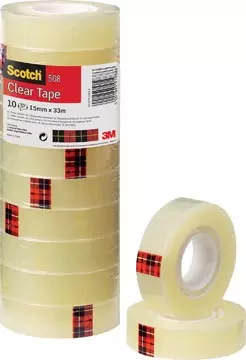 Een Scotch plakband 508 ft 15 mm x 33 m, pak van 10 rollen koop je bij ShopXPress