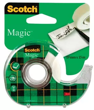 Een Scotch plakband Magic Tape ft 19 mm x 15 m koop je bij ShopXPress