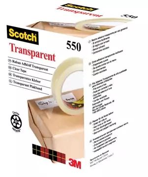 Een Scotch transparante tape 550 ft 19 mm x 66 m koop je bij ShopXPress