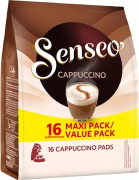 Een Senseo cappuccino, zakje van 16 koffiepads koop je bij ShopXPress