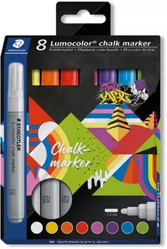 Een Staedtler Lumocolor krijtmarker, set van 8 koop je bij ShopXPress