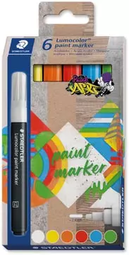 Een Staedtler Lumocolor paintmarker, set van 6 koop je bij ShopXPress