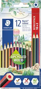 Een Staedtler Noris colour kleurpotloden, blister van 10 + 2 gratis koop je bij ShopXPress