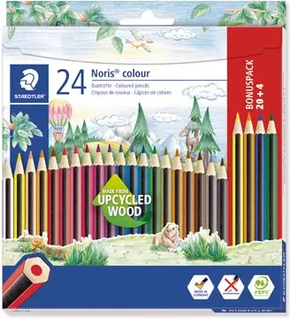 Een Staedtler Noris colour kleurpotloden, blister van 20 + 4 gratis koop je bij ShopXPress