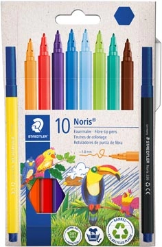 Een Staedtler Noris viltstift, 10 stiften, karton etui koop je bij ShopXPress