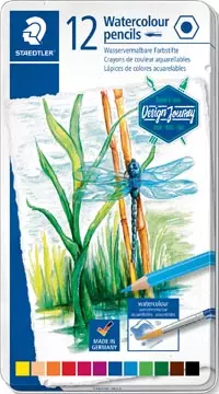 Een Staedtler aquarel potlood, metalen doos met 12 kleuren koop je bij ShopXPress