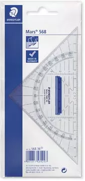 Een Staedtler geodriehoek 16 cm, met afneembaar handvat koop je bij ShopXPress