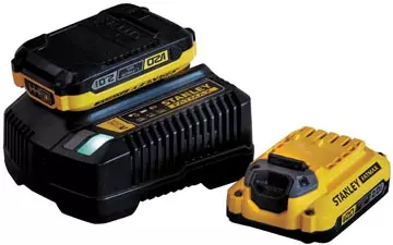 Een Stanley FatMax startpakket: 2A lader + 2 x accu 18V 2.0AH lithium-ion koop je bij ShopXPress