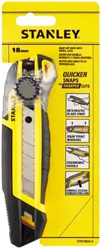 Een Stanley cutter met schroefknop MPP Quick Snap 18 mm koop je bij ShopXPress