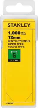 Een Stanley nietjes type G, 12 mm, doos van 1.000 nietjes koop je bij ShopXPress