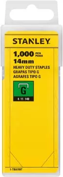 Een Stanley nietjes type G, 14 mm, doos van 1.000 nietjes koop je bij ShopXPress