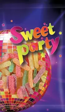 Een Sweet Party zuurtjes, zakje van 100 g koop je bij ShopXPress