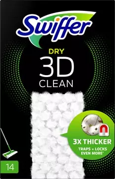 Een Swiffer Dry 3D Clean navulling, pak van 14 stuks koop je bij ShopXPress