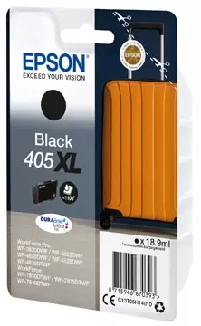Een Epson inktcartridge 405XL, 1.100 pagina's, OEM C13T05H14010, zwart koop je bij ShopXPress