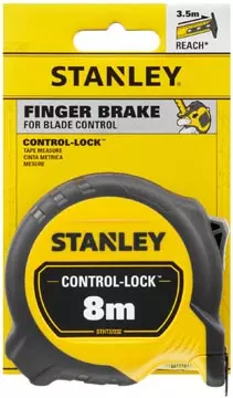 Een Stanley rolmeter Control-Lock 8 m x 25 mm koop je bij ShopXPress