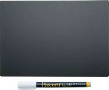 Een Securit krijtbord tags A5, dubbelzijdig, zwart, blister van 5 stuks koop je bij ShopXPress
