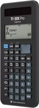 Een Texas wetenschappelijke rekenmachine TI-30X Pro MathPrint, in een kartonnen doosje koop je bij ShopXPress