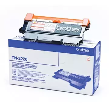 Een Brother toner, 2.600 pagina's, OEM TN-2220, zwart koop je bij ShopXPress