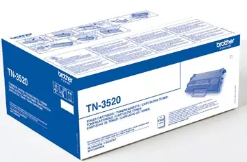 Een Brother toner, 20.000 pagina's, OEM TN-3520, zwart koop je bij ShopXPress