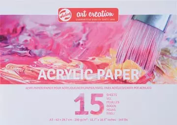 Een Talens Art Creation acrylpapier, 290 g/m², ft A3, blok van 15 vel koop je bij ShopXPress