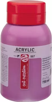 Een Talens Art Creation acrylverf flacon van 750 ml, permanentroodviolet koop je bij ShopXPress