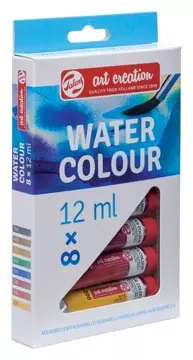 Een Talens Art Creation aquarelverf tube van 12 ml, set van 8 tubes in geassorteerde kleuren koop je bij ShopXPress