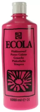 Een Talens Ecola plakkaatverf flacon van 1000 ml, tyrisch roze (magenta) koop je bij ShopXPress