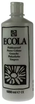 Een Talens Ecola plakkaatverf flacon van 1000 ml, wit koop je bij ShopXPress