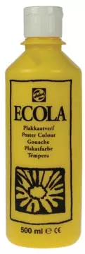 Een Talens Ecola plakkaatverf flacon van 500 ml, geel koop je bij ShopXPress