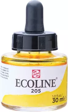 Een Talens Ecoline waterverf flacon van 30 ml, citroengeel koop je bij ShopXPress