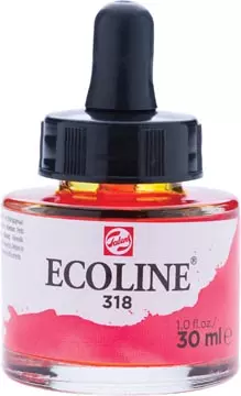 Een Talens Ecoline waterverf flacon van 30 ml, karmijn koop je bij ShopXPress