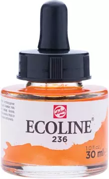 Een Talens Ecoline waterverf flacon van 30 ml, lichtoranje koop je bij ShopXPress