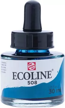 Een Talens Ecoline waterverf flacon van 30 ml, pruisischblauw koop je bij ShopXPress