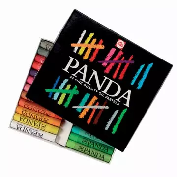 Een Talens Panda oliepastel, doos van 24 pastels koop je bij ShopXPress