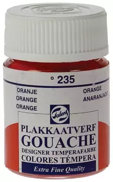 Een Talens plakkaatverf Extra Fijn flacon van 16 ml, oranje koop je bij ShopXPress