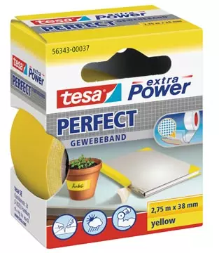 Een Tesa extra Power Pefect, ft 38 mm x 2,75 m, geel koop je bij ShopXPress