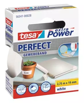 Een Tesa extra Power Perfect, ft 19 mm x 2,75 m, wit koop je bij ShopXPress