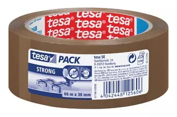 Een Tesa verpakkingsplakband Strong, ft 38 mm x 66 m, PP, bruin koop je bij ShopXPress