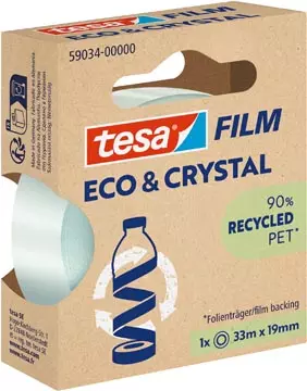 Een Tesafilm eco & crystal, ft 19 mm x 33 m koop je bij ShopXPress