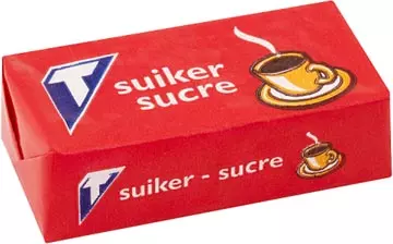 Een Tienen suikerklontjes 2 x 2,5 g, doos van 1000 stuks koop je bij ShopXPress