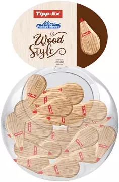 Een Tipp-Ex Mini Pocket Mouse Wood Style, bubbel met 40 stuks koop je bij ShopXPress