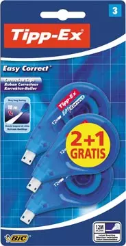 Een Tipp-Ex correctieroller Easy Correct, blister van 3 stuks (2 + 1 gratis) koop je bij ShopXPress