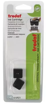 Een Trodat vervangkussen zwart, voor stempel 4921, blister met 2 stuks koop je bij ShopXPress