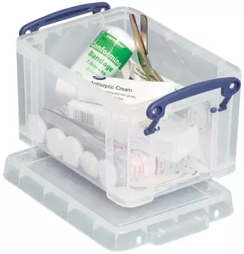 Een Really Useful Box opbergdoos 1,6 liter, transparant koop je bij ShopXPress