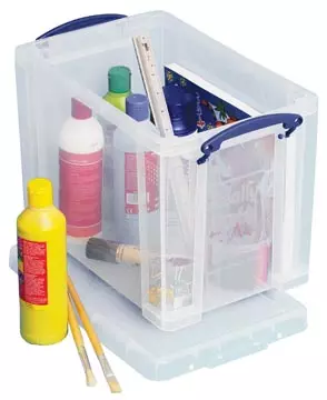 Een Really Useful Box opbergdoos 19 liter hangmappenkoffer, transparant koop je bij ShopXPress